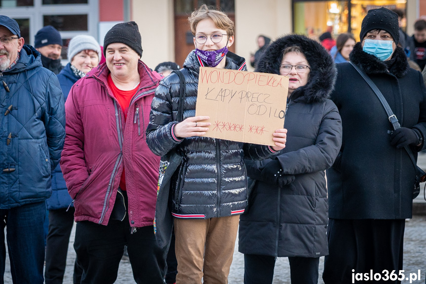 Protest w Jaśle