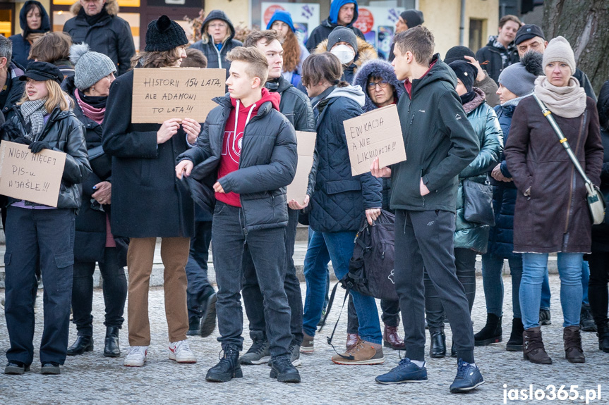 Protest w Jaśle