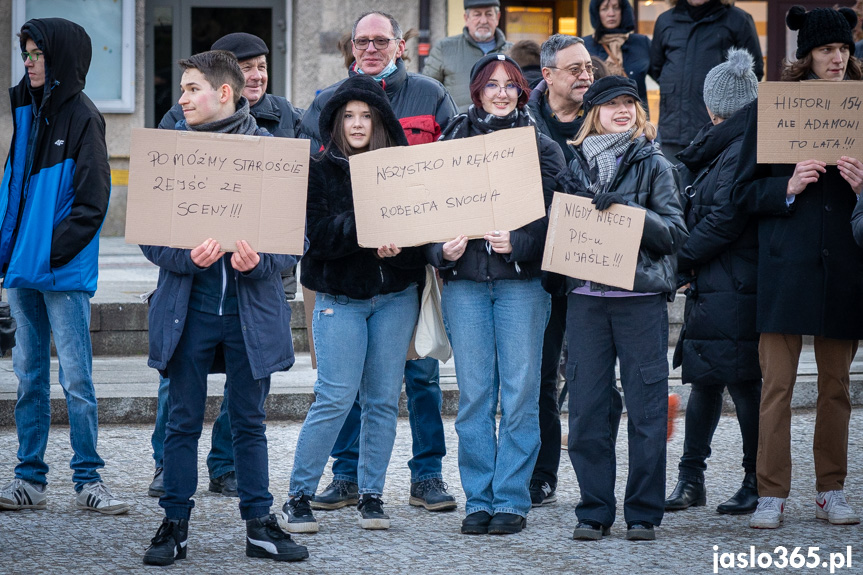 Protest w Jaśle