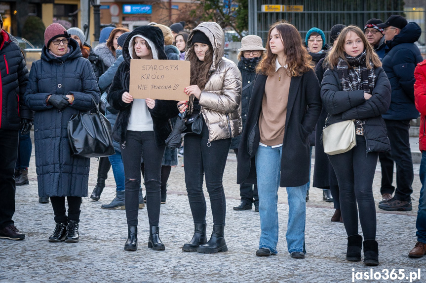 Protest w Jaśle