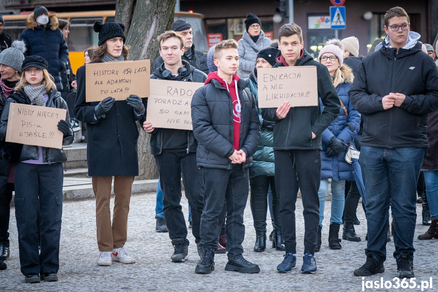 Protest w Jaśle