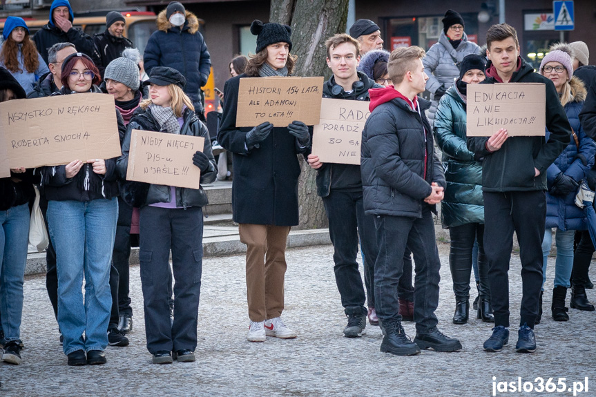 Protest w Jaśle