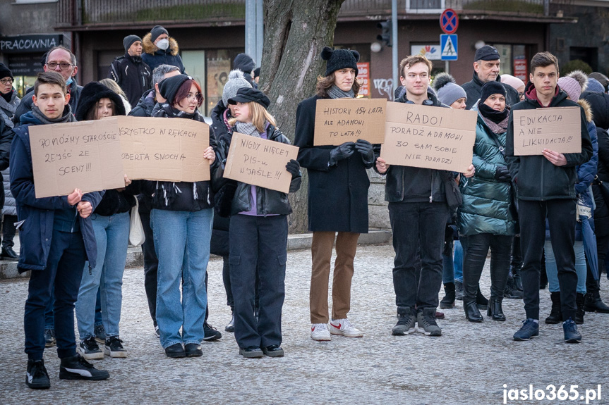 Protest w Jaśle