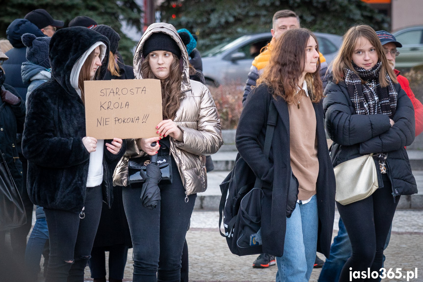 Protest w Jaśle