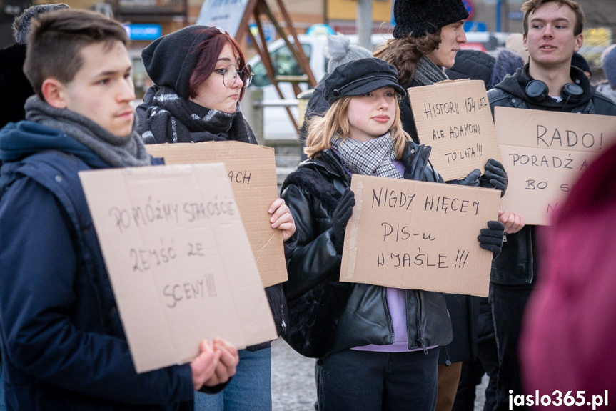 Protest w Jaśle