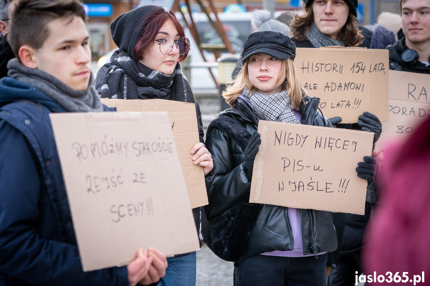 Protest w Jaśle