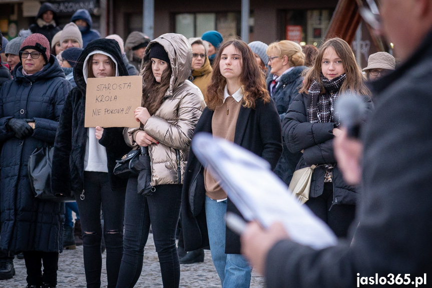 Protest w Jaśle