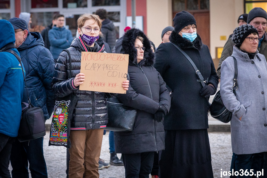 Protest w Jaśle