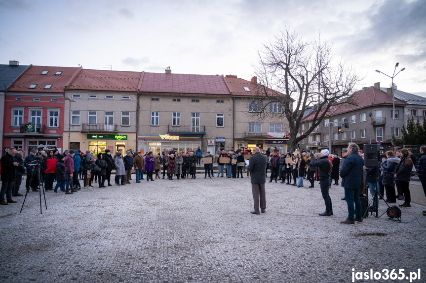 Protest w Jaśle