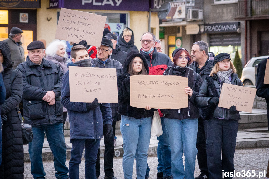 Protest w Jaśle