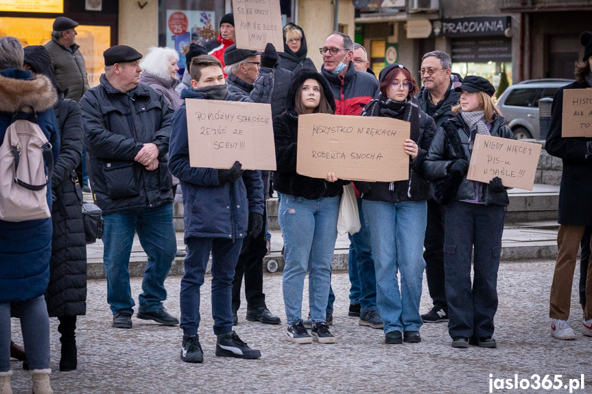 Protest w Jaśle