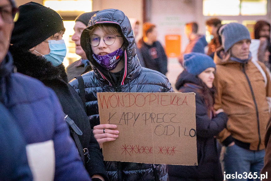 Protest w Jaśle