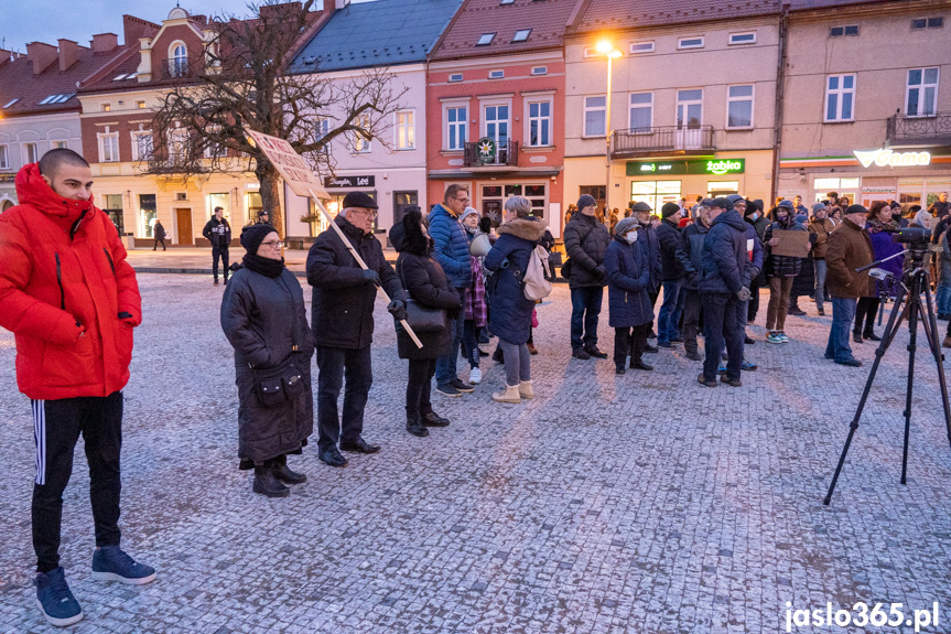 Protest w Jaśle