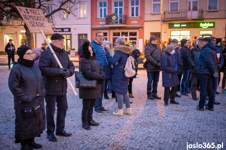 Protest w Jaśle