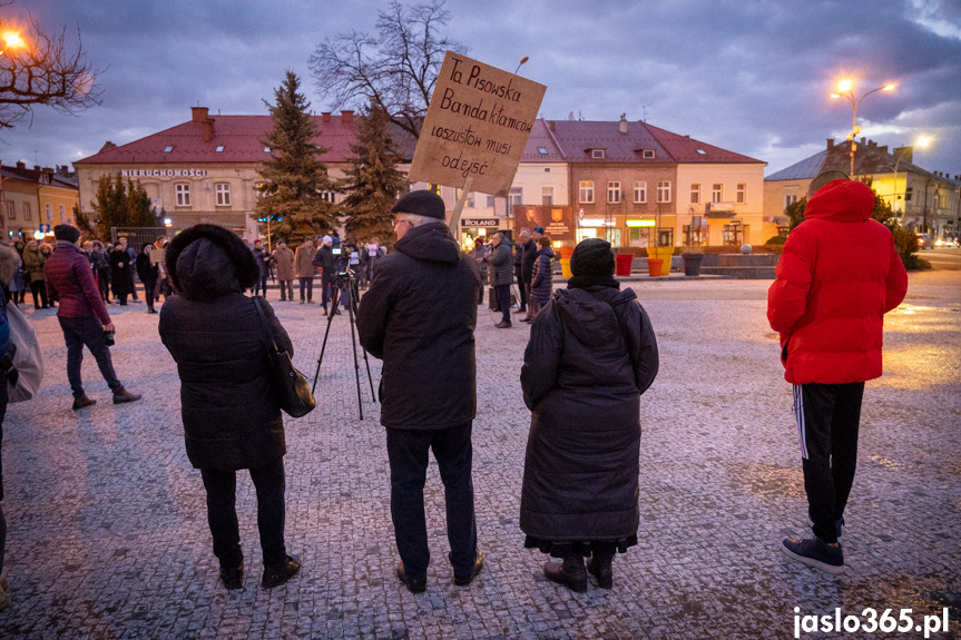 Protest w Jaśle