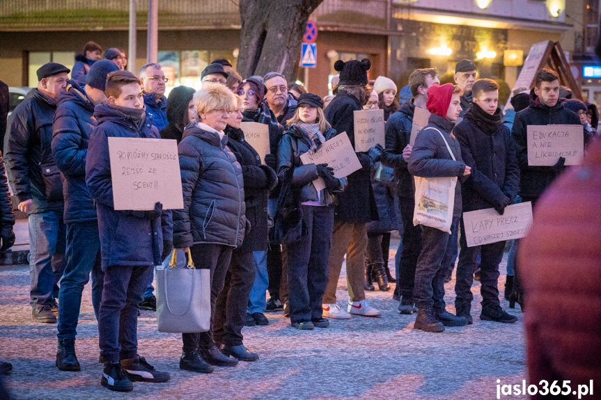 Protest w Jaśle