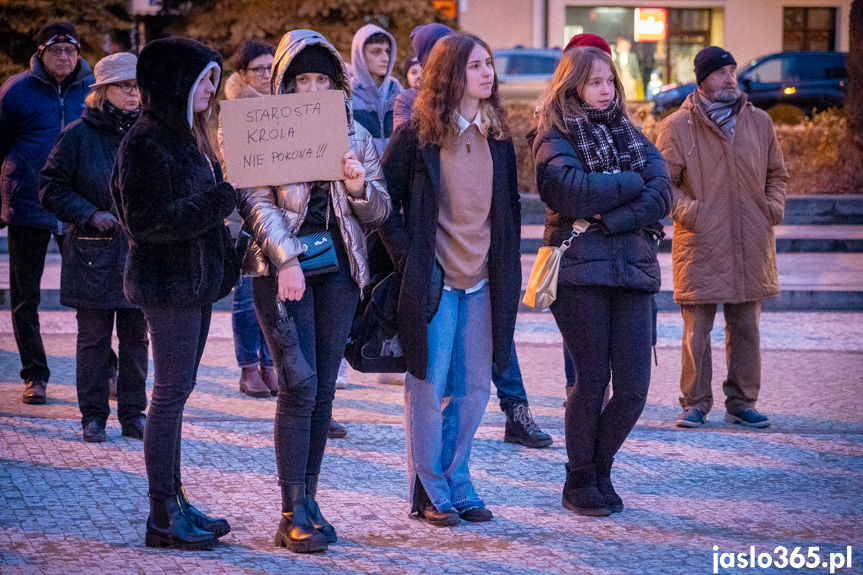 Protest w Jaśle