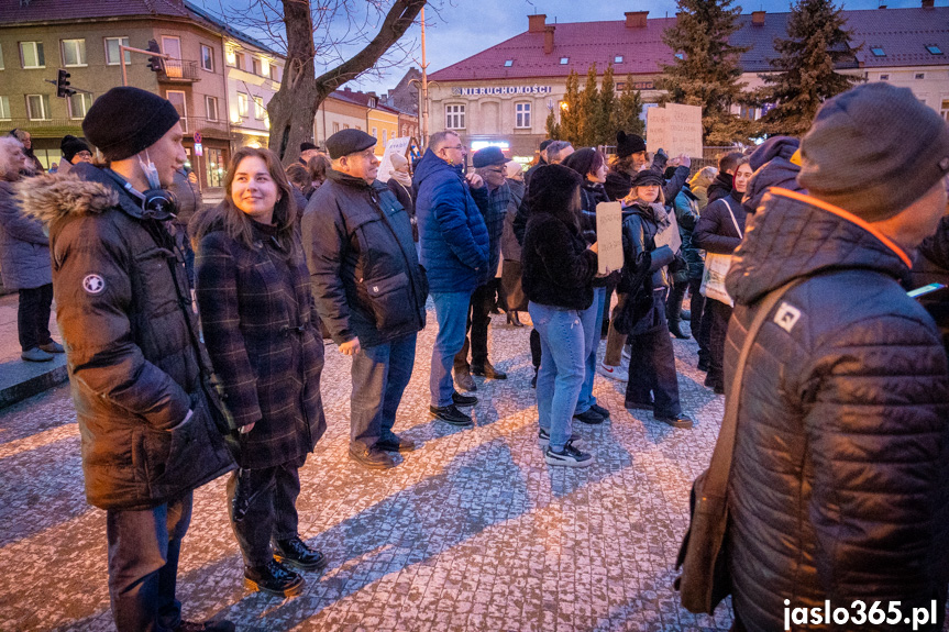 Protest w Jaśle