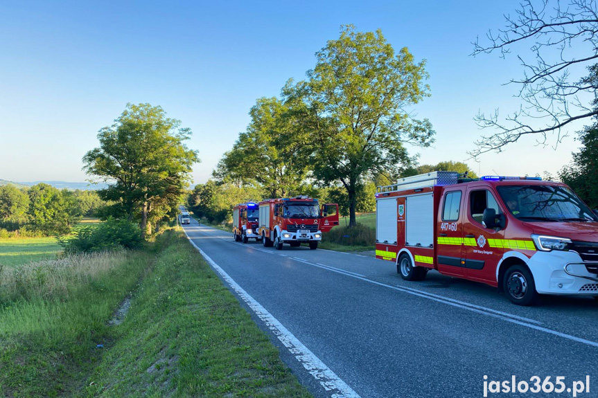 Tir w rowie w Starym Żmigrodzie