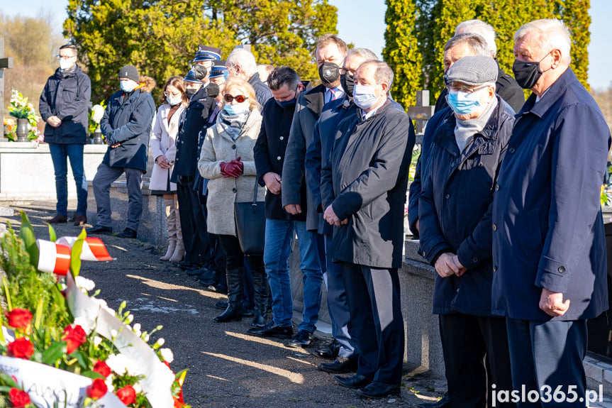 Uroczystość przy grobie senatora Stanisława Zająca