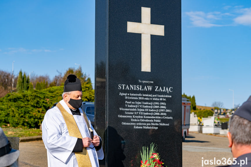 Uroczystość przy grobie senatora Stanisława Zająca