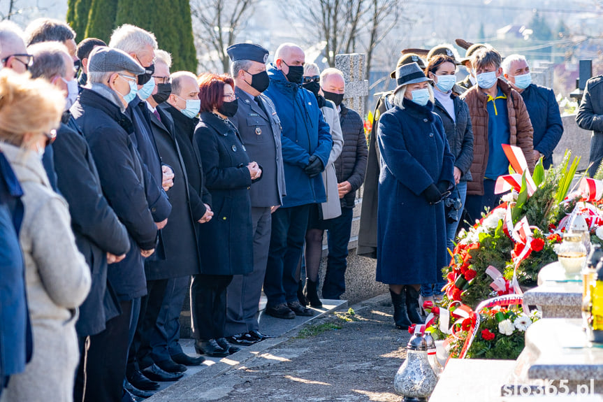 Uroczystość przy grobie senatora Stanisława Zająca