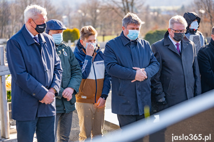 Uroczystość przy grobie senatora Stanisława Zająca