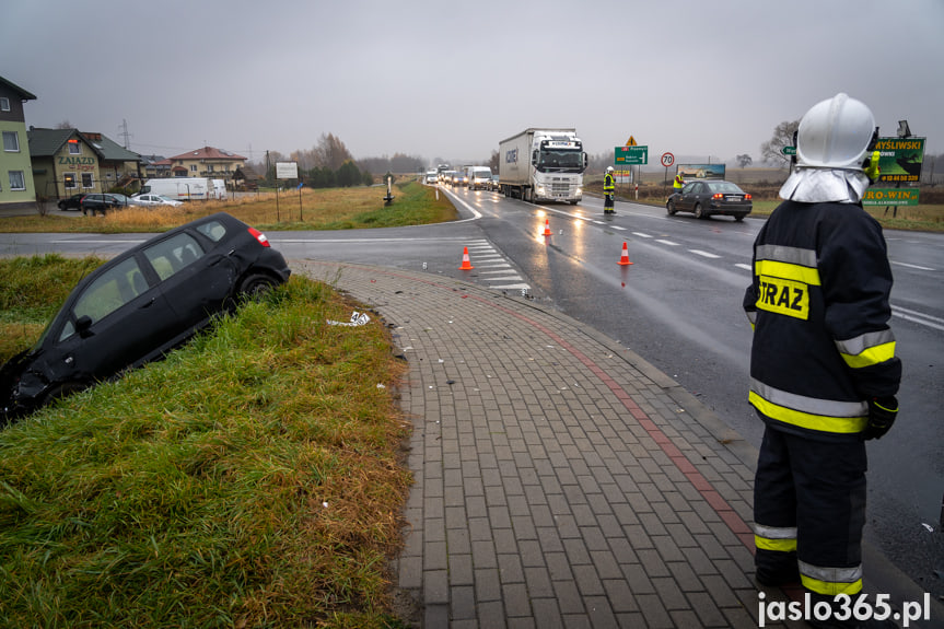 Wypadek na DK28 w Jaśle