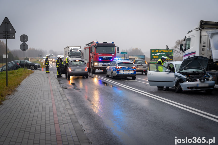 Wypadek na DK28 w Jaśle