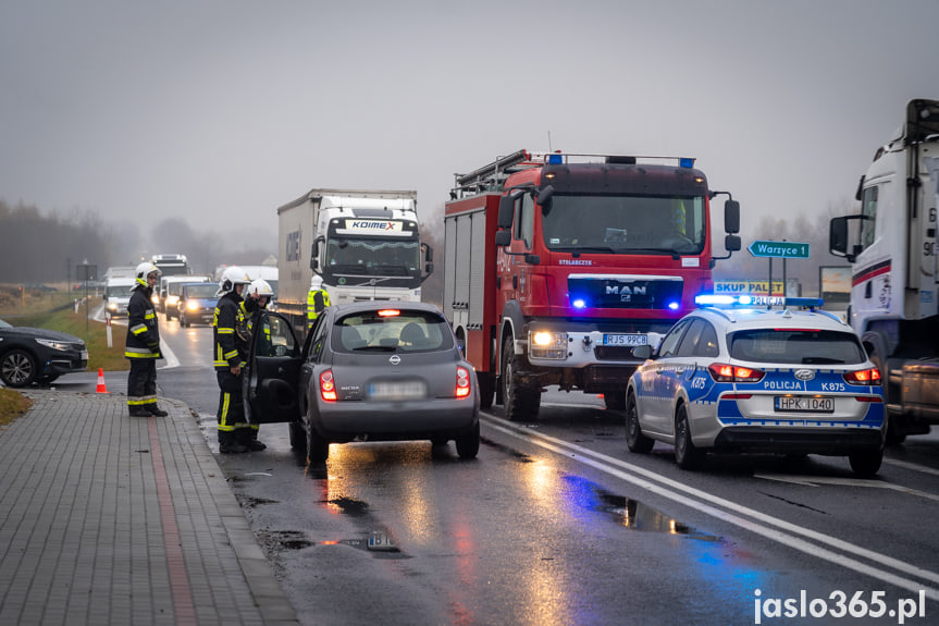 Wypadek na DK28 w Jaśle