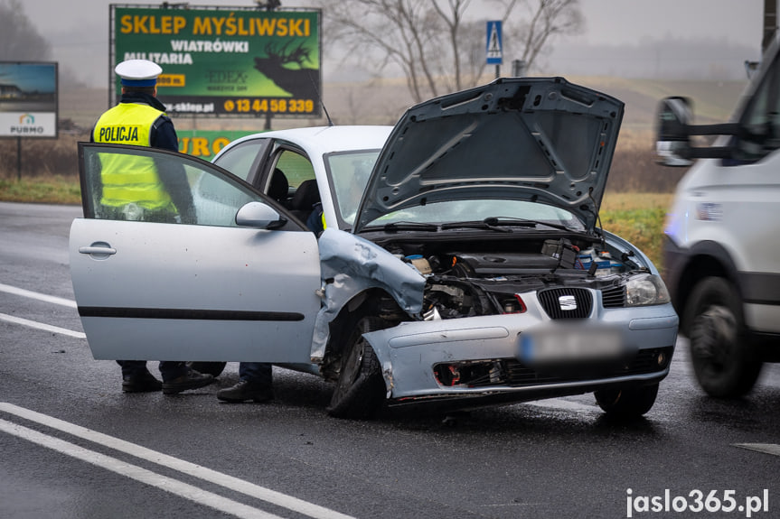 Wypadek na DK28 w Jaśle