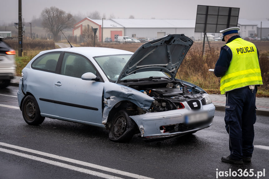 Wypadek na DK28 w Jaśle