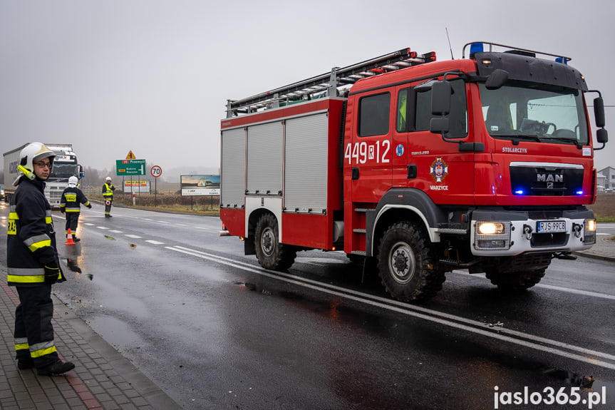 Wypadek na DK28 w Jaśle