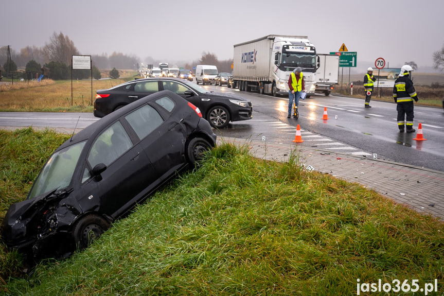 Wypadek na DK28 w Jaśle