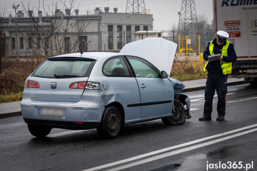 Wypadek na DK28 w Jaśle