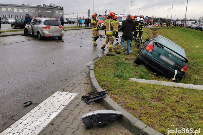 Wypadek na Fabrycznej w Jaśle