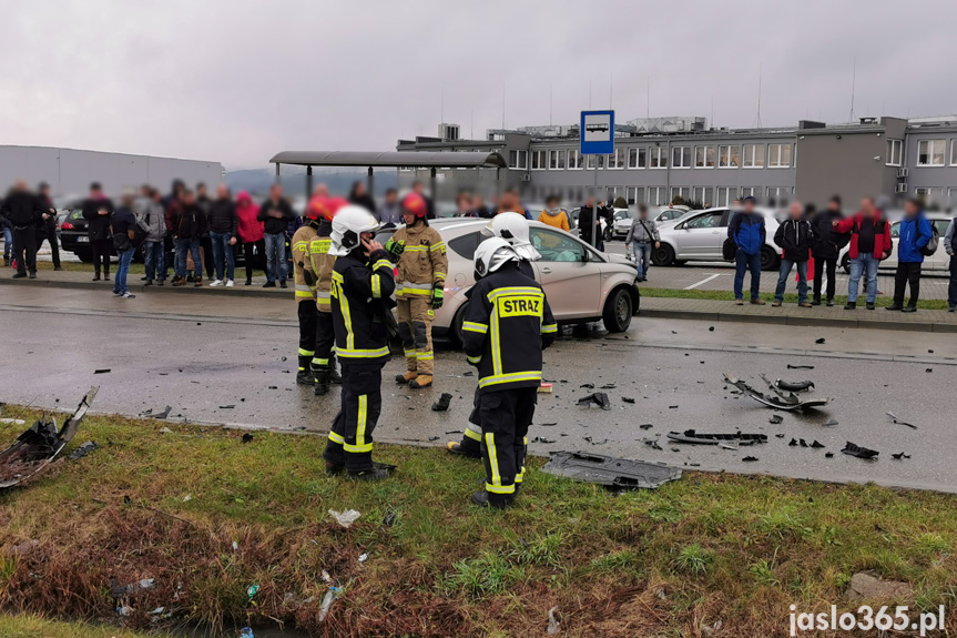 Wypadek na Fabrycznej w Jaśle