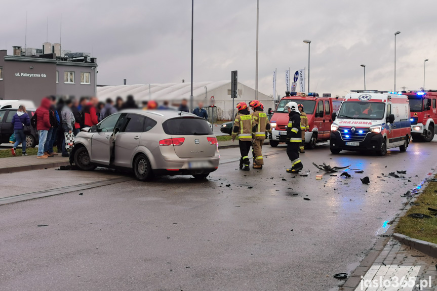 Wypadek na Fabrycznej w Jaśle