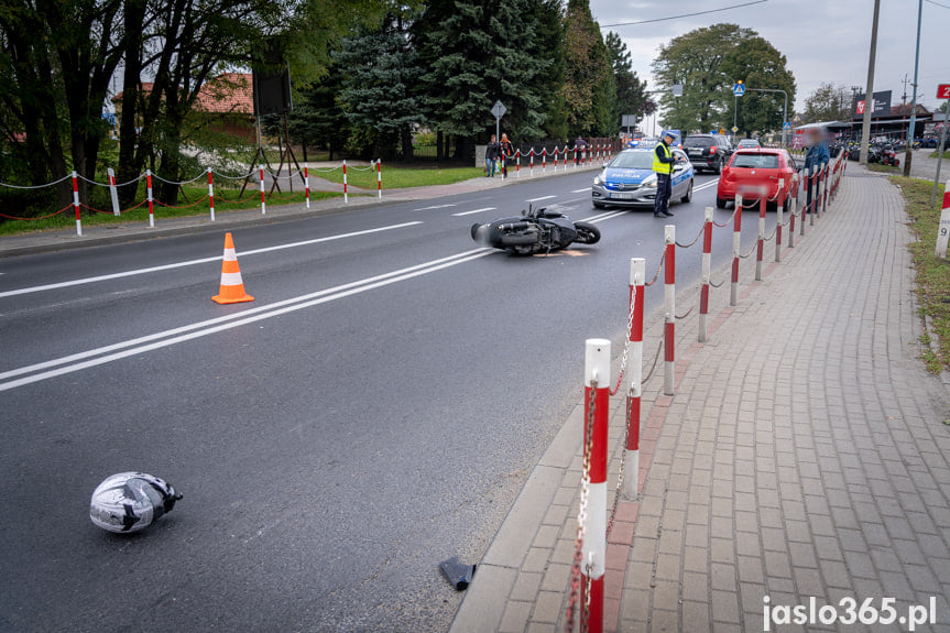 Wypadek na skrzyżowaniu w Jaśle