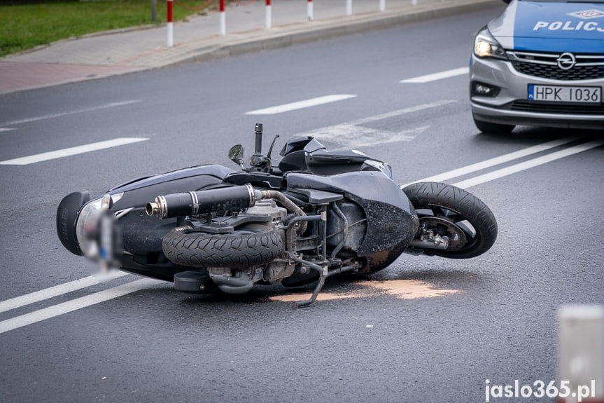 Wypadek na skrzyżowaniu w Jaśle