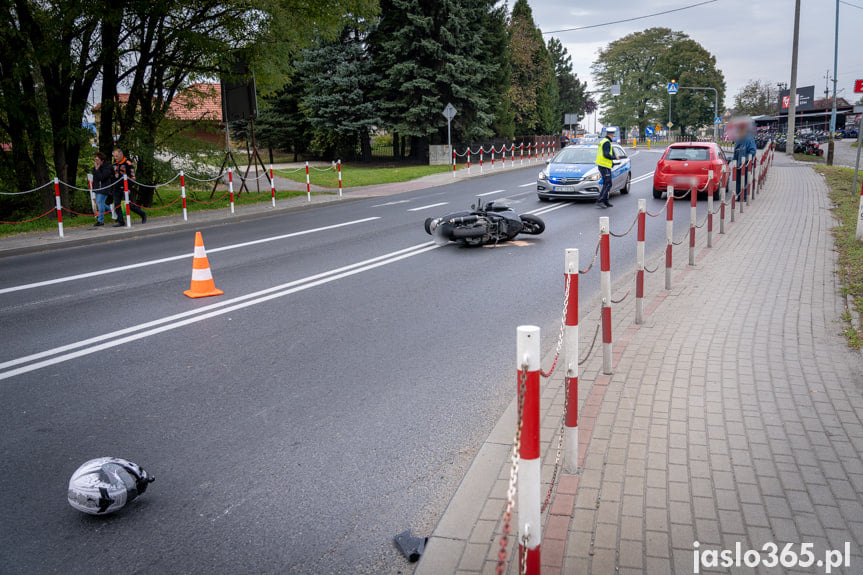 Wypadek na skrzyżowaniu w Jaśle