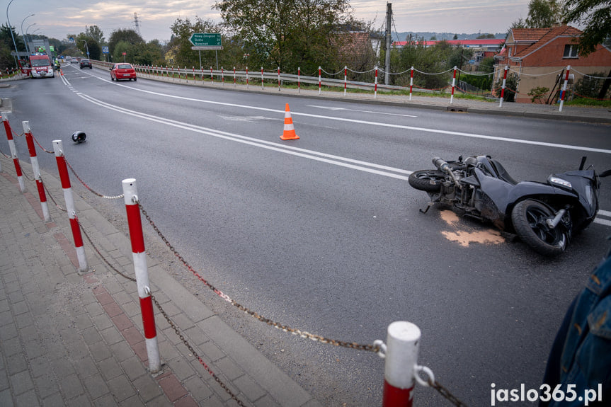 Wypadek na skrzyżowaniu w Jaśle