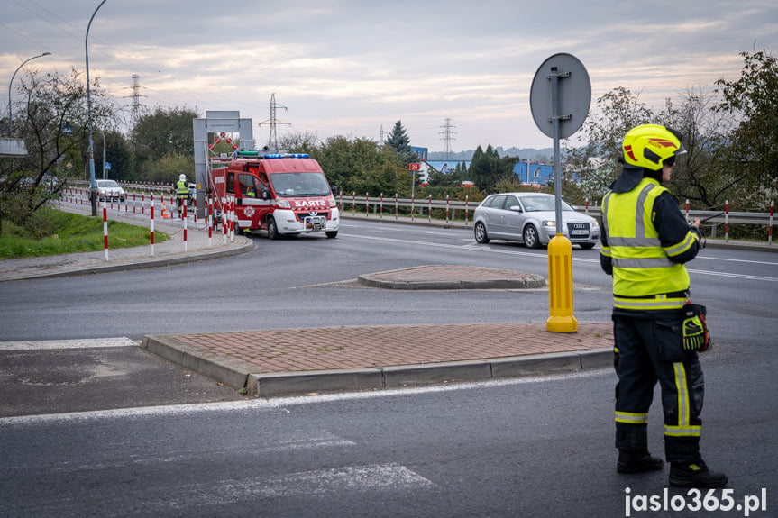 Wypadek na skrzyżowaniu w Jaśle