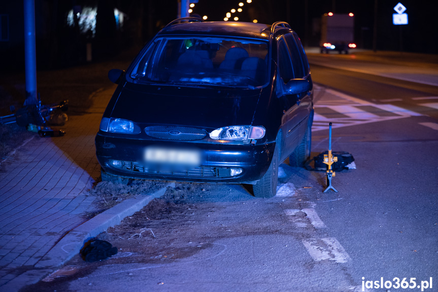 Wypadek w Jaśle na Lwowskiej