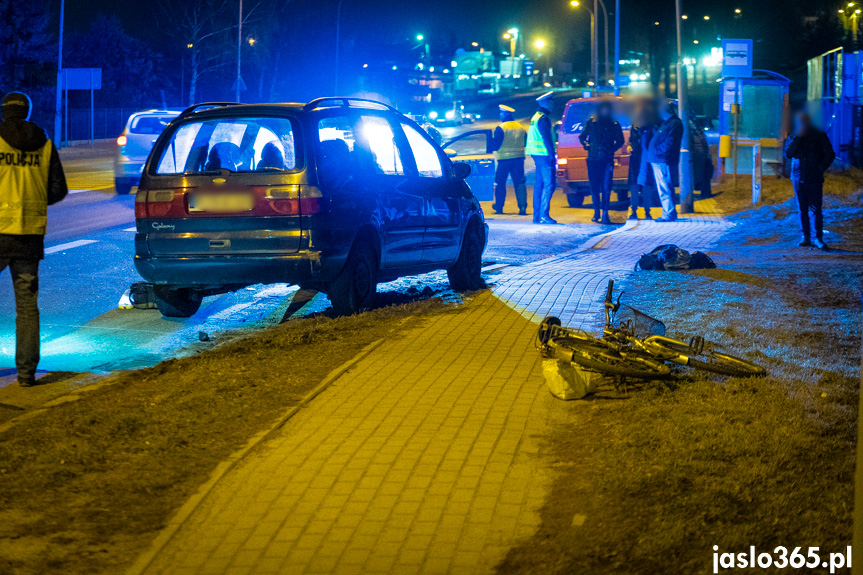 Wypadek w Jaśle na Lwowskiej