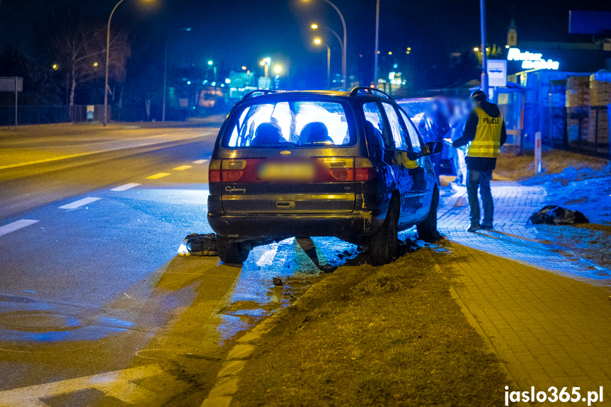 Wypadek w Jaśle na Lwowskiej