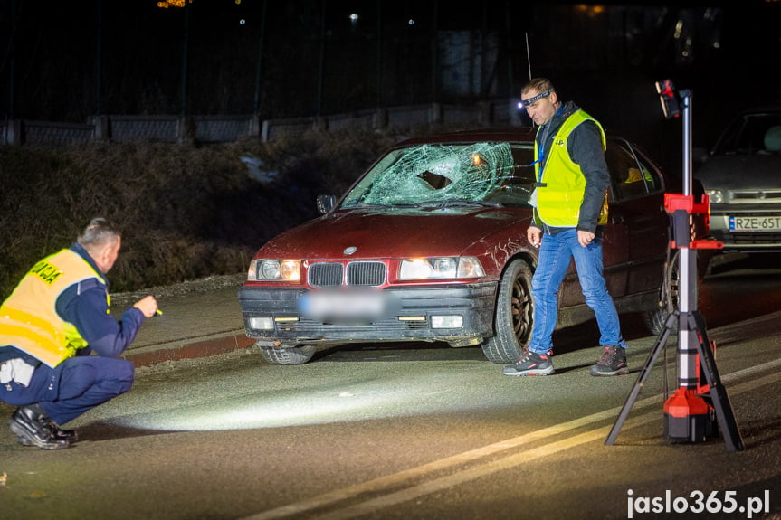 Wypadek w Trzcinicy na DK 28