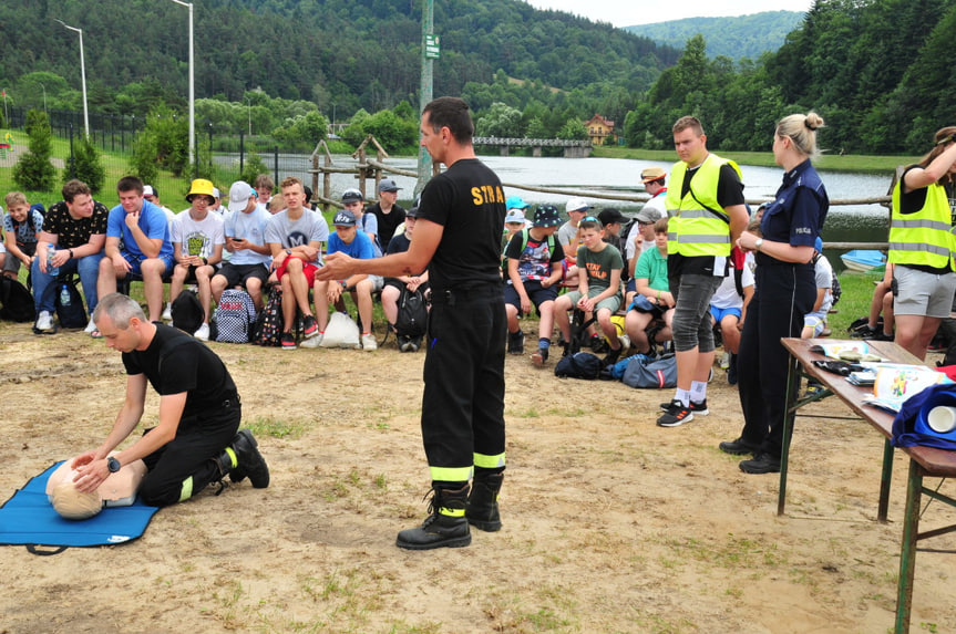 Z policjantami o bezpieczeństwie nad wodą