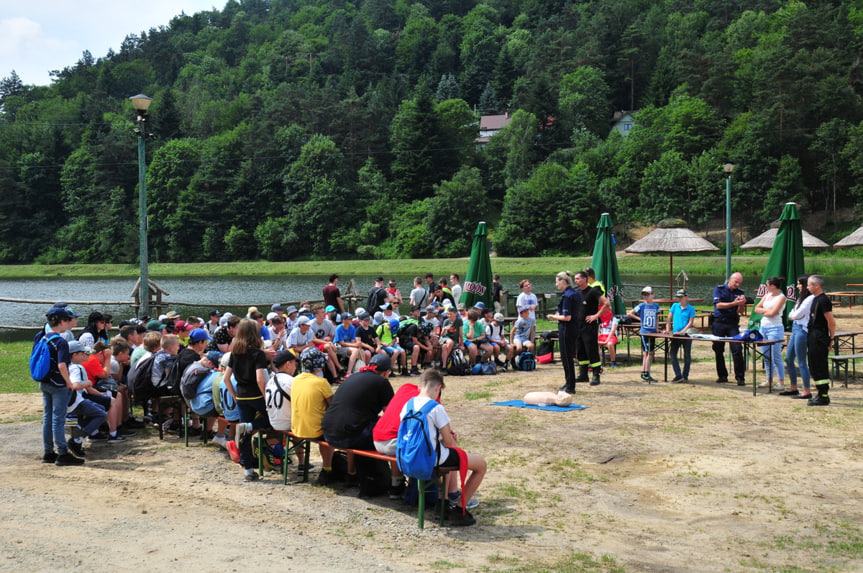 Z policjantami o bezpieczeństwie nad wodą