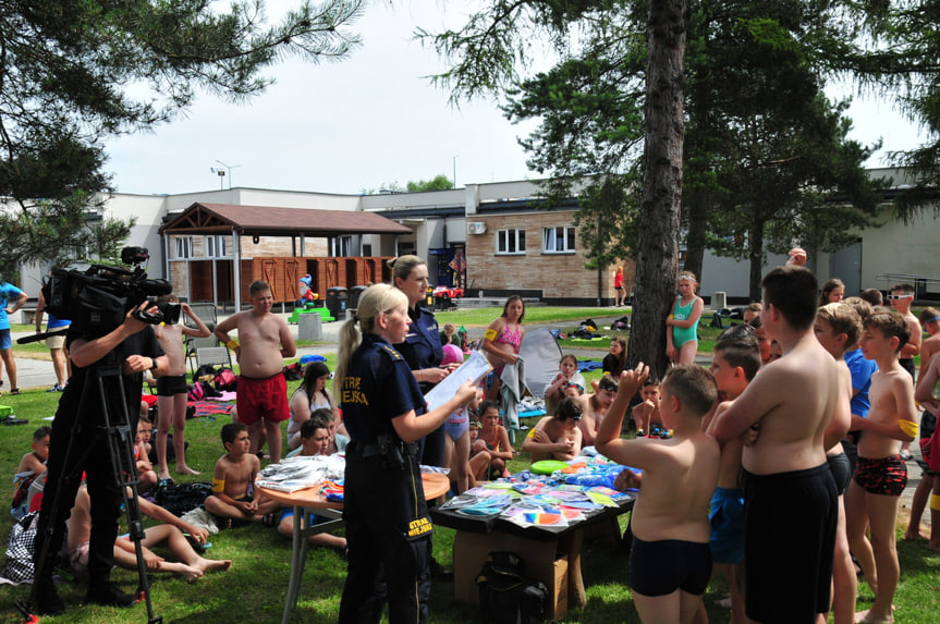 Z policjantami o bezpieczeństwie nad wodą